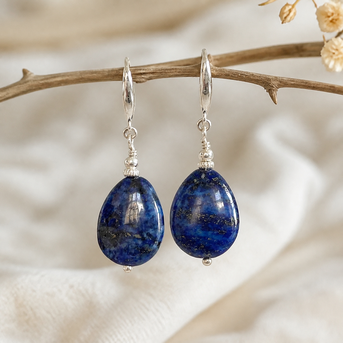 Lapis Lazuli Kvapkové Náušnice