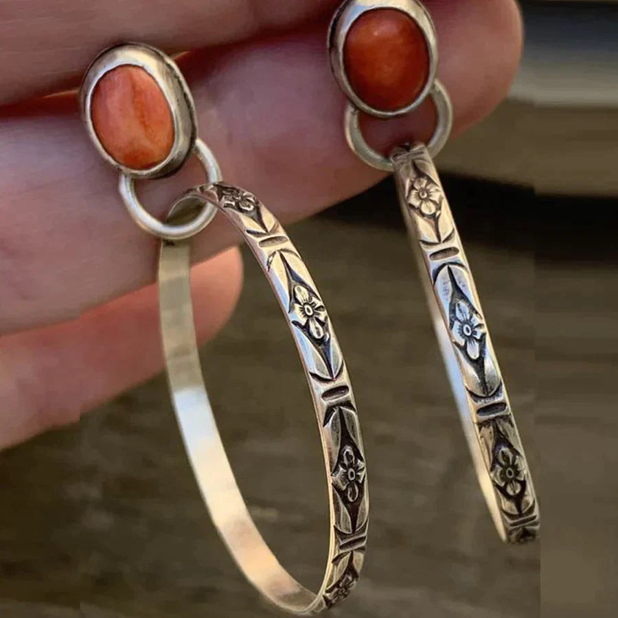 Boho náušnice s ónyxom