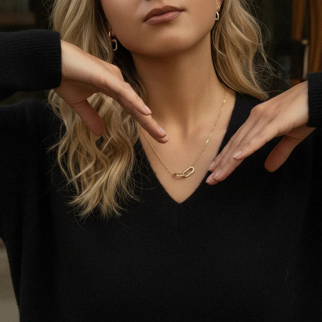 Zoelle prepojený diamantový prívesok