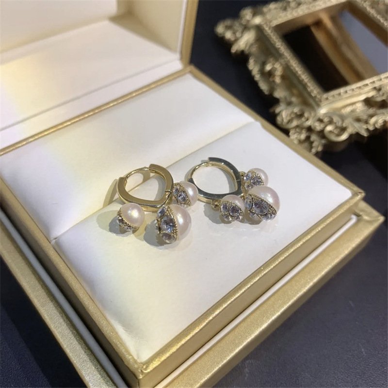 Shimmering trinity perlas auskarai