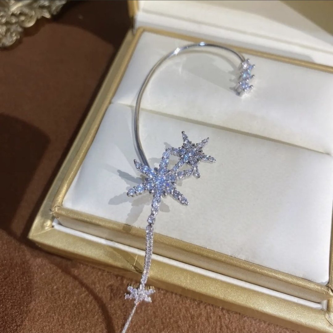 Náušnice Twinkle snowflake s brmbolcom
