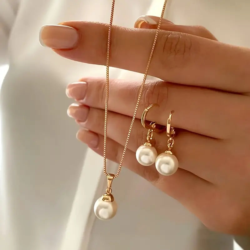 Elegantná súprava perlového náhrdelníka