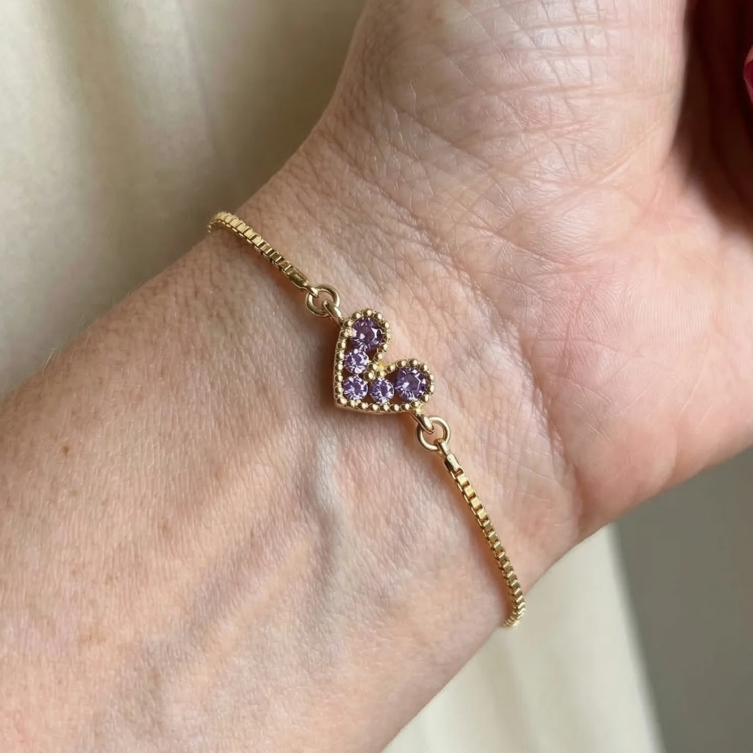Auksinė „Lilac Love“ apyrankė