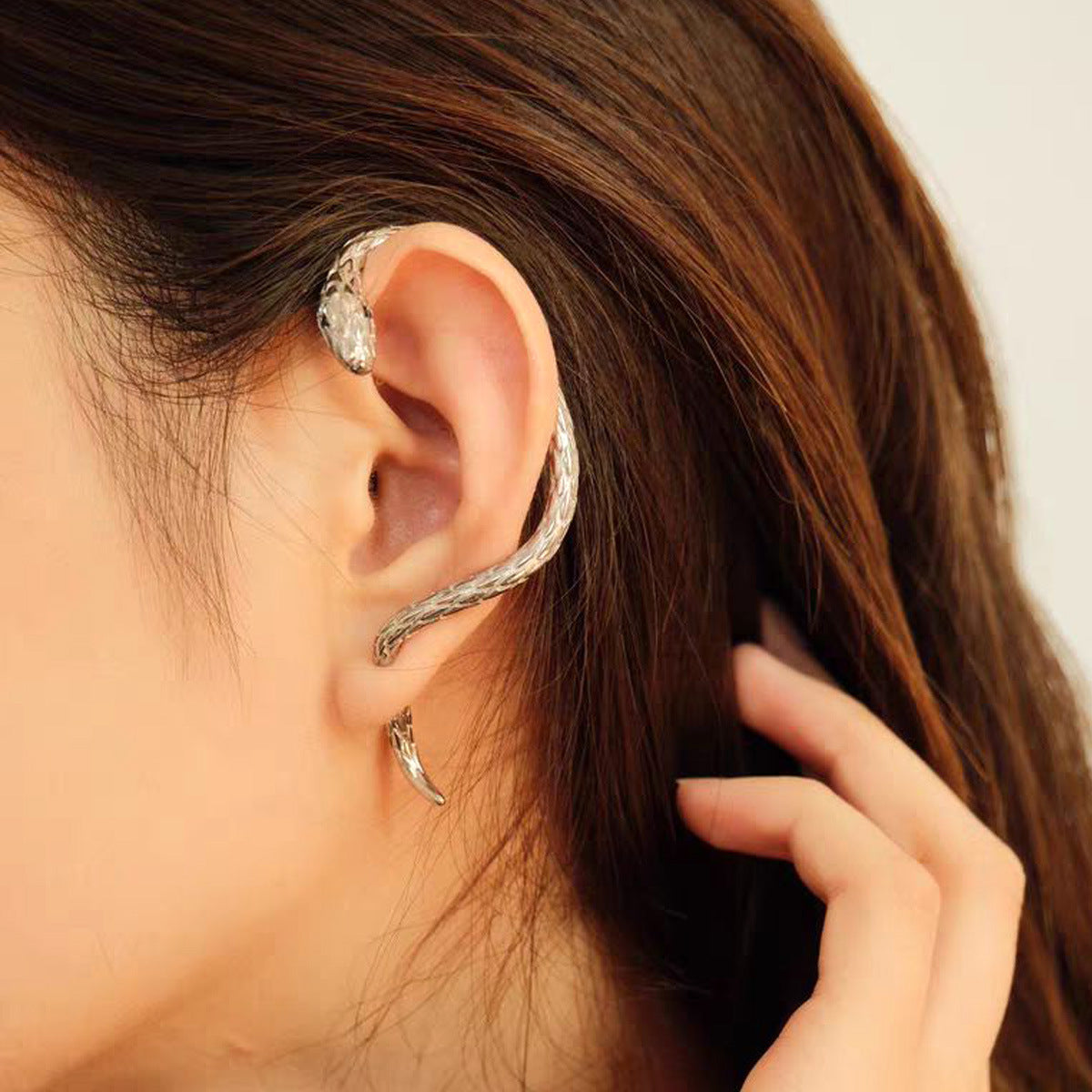 Slytherin earcuff auskarai