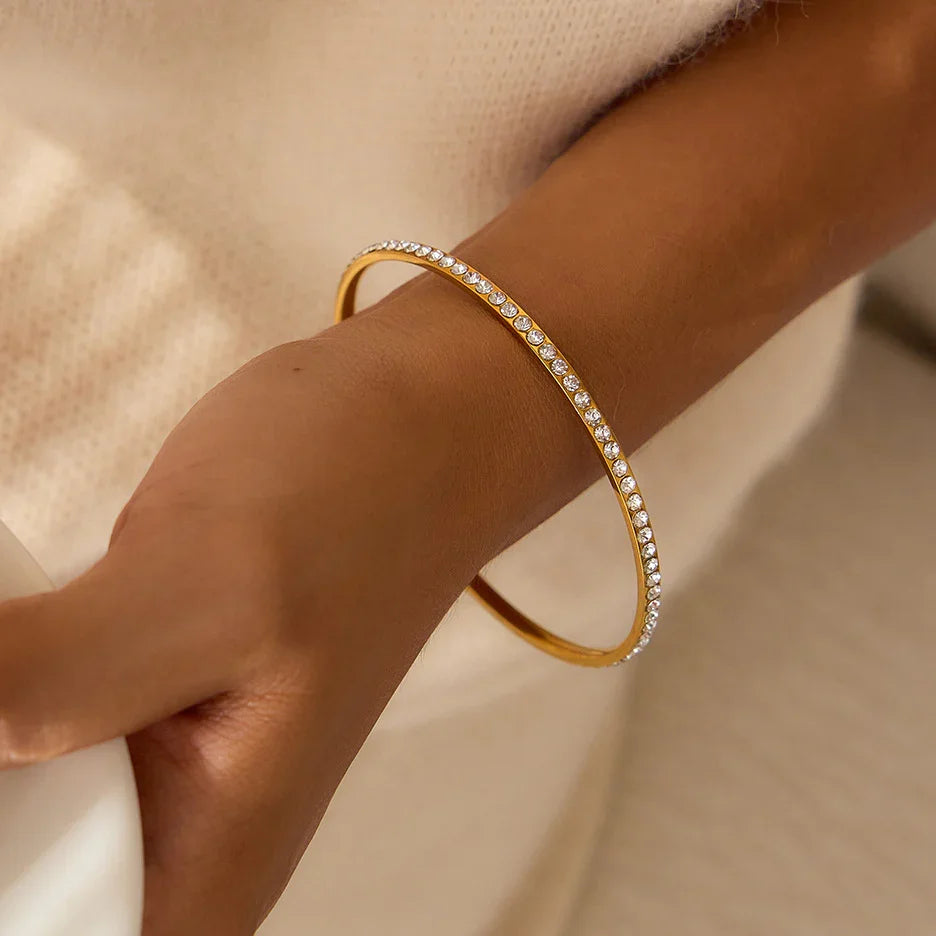 Kalista diamantový zlatý náramok