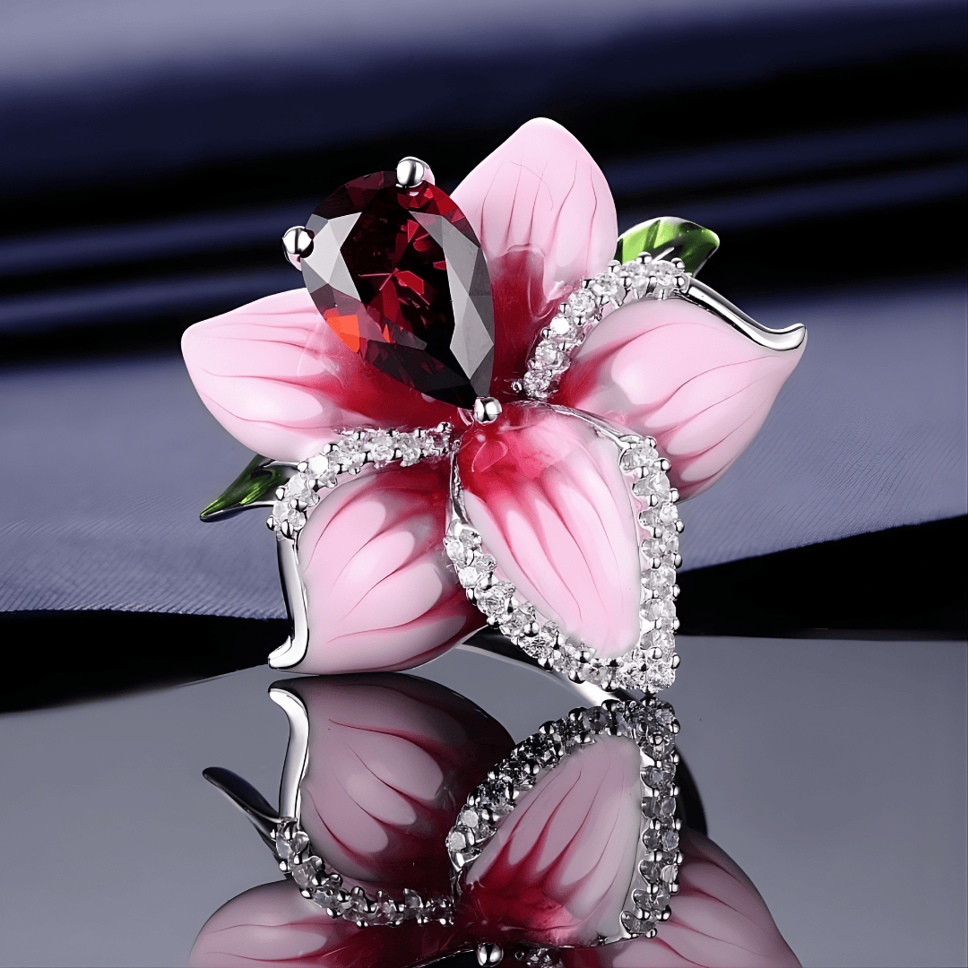 Prsteň pôvab ružovej orchidey
