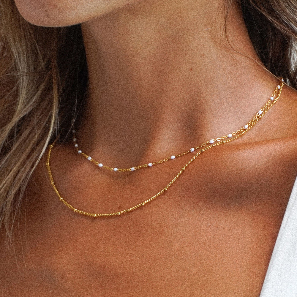 Dvojitý perlový chocker Celeste
