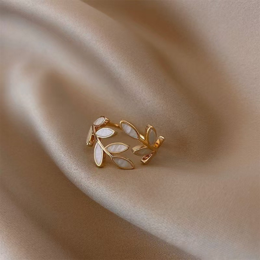 Neraya delicate lapelis atviras žiedas | Auksinis
