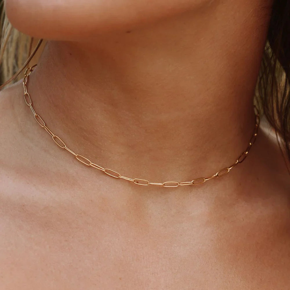 Zlatý retiazkový choker Solana