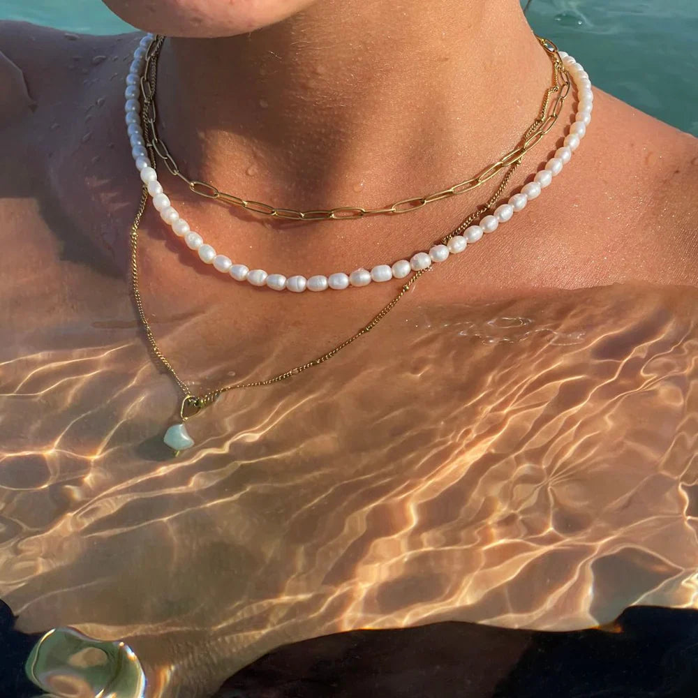 Zlatý retiazkový choker Solana