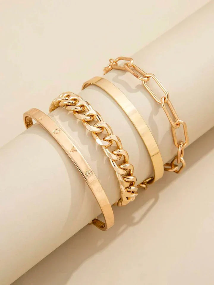 Súprava náramkov „Elan Mercer“ z bieleho zlata