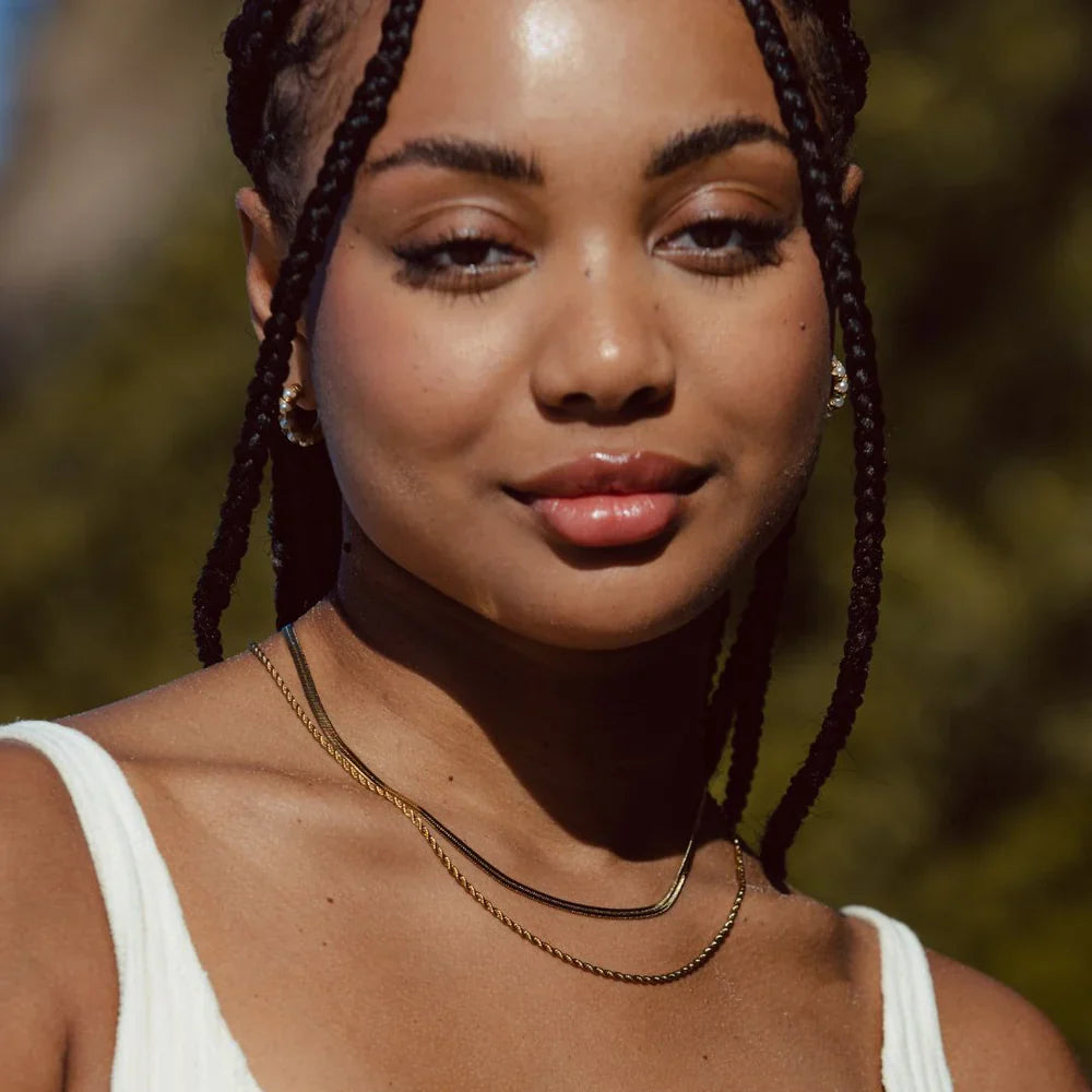 Solara náhrdelník s dvojitou retiazkou