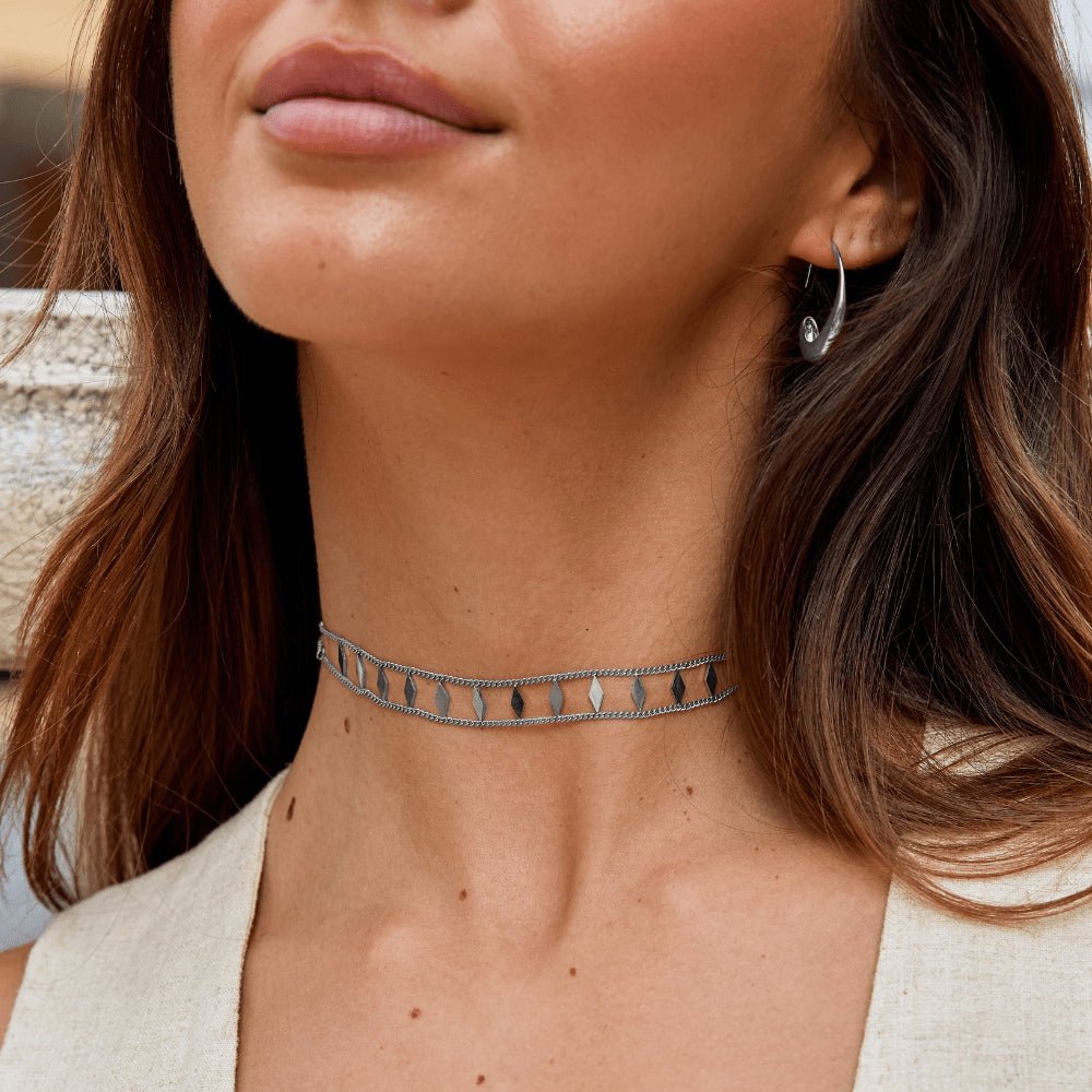 Sidabrinis chokeris „Zara“